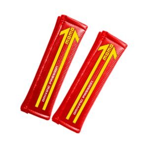 CUBRE CINTURON MOMO TIPO FIBRA DE CARBONO ROJO UNIVERSAL