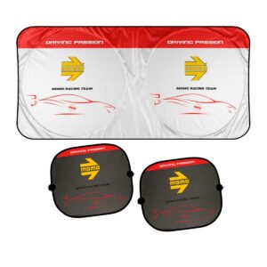 CORTINA PARASOL DELANTERA  + LATERALES MOMO UNIVERSAL (JGO 3 PIEZAS)