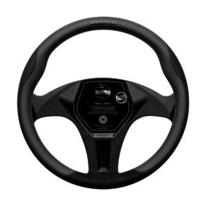 CUBRE VOLANTE MOMO BLACK EDITION C/MICROFIBRA Ø38CM