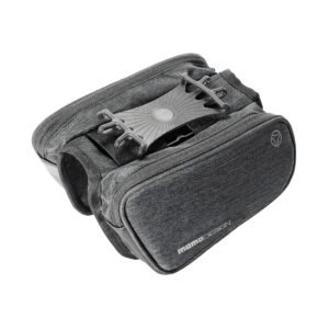 BOLSO ALFORJA ESTUCHE P/ CUADRO DE BICICLETA MOMO CON PORTA CELULAR IMPERMEABLE